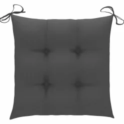 MAISON EXCLUSIVE - Chaises de jardin empilables avec coussins lot de 6 teck solide