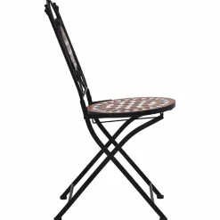 MAISON EXCLUSIVE - Chaises de bistrot mosaïque 2 pcs marron céramique