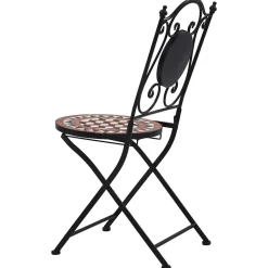 MAISON EXCLUSIVE - Chaises de bistrot mosaïque 2 pcs marron céramique