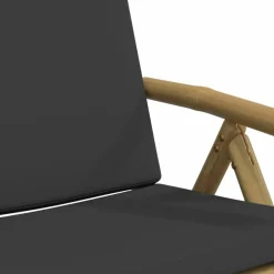 MAISON EXCLUSIVE - Chaises inclinables de jardin pliantes lot de 6 coussins bambou
