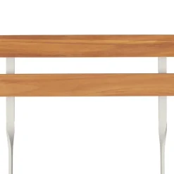 MAISON EXCLUSIVE - Chaises de bistrot pliantes lot de 4 bois d'acacia solide acier