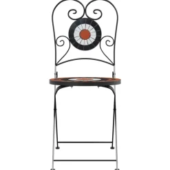 MAISON EXCLUSIVE - Chaises de bistro pliables lot de 2 terre cuite blanc céramique
