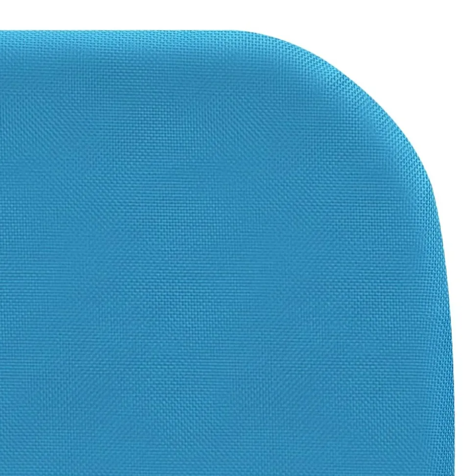 MAISON EXCLUSIVE - Chaises longues pliables lot de 2 acier et tissu bleu