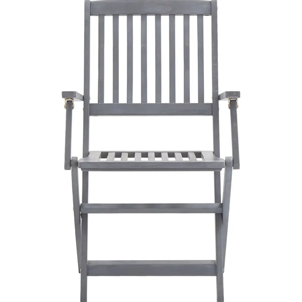 MAISON EXCLUSIVE - Chaises pliables d'extérieur lot de 2 et coussins bois d'acacia