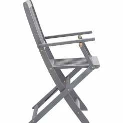 MAISON EXCLUSIVE - Chaises pliables d'extérieur lot de 6 et coussins bois d'acacia