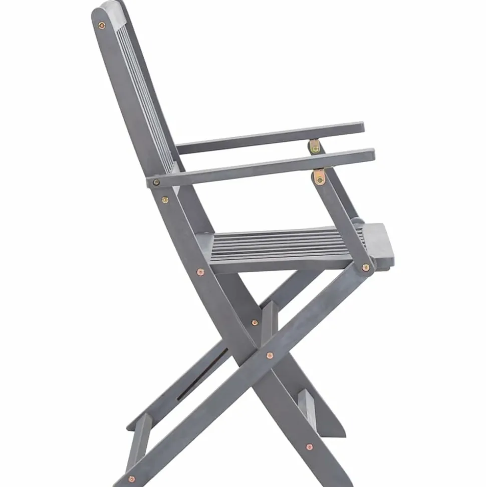 MAISON EXCLUSIVE - Chaises pliables d'extérieur lot de 6 et coussins bois d'acacia