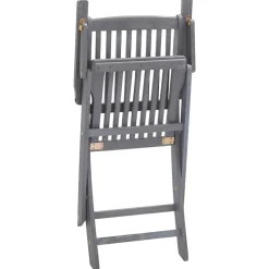 MAISON EXCLUSIVE - Chaises pliables d'extérieur lot de 6 et coussins bois d'acacia