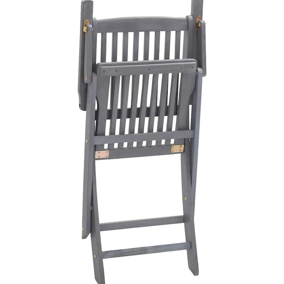 MAISON EXCLUSIVE - Chaises pliables d'extérieur lot de 6 et coussins bois d'acacia