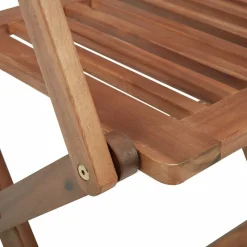 MAISON EXCLUSIVE - Chaises pliables d'extérieur et coussins lot de 8 bois d'acacia