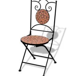 MAISON EXCLUSIVE - Chaises pliables de bistro 2 pcs céramique terre cuite