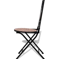MAISON EXCLUSIVE - Chaises pliables de bistro 2 pcs céramique terre cuite