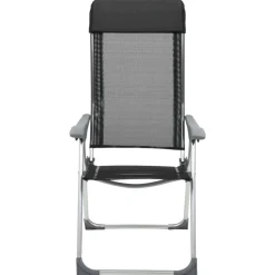 MAISON EXCLUSIVE - Chaises pliables de camping lot de 4 noir aluminium