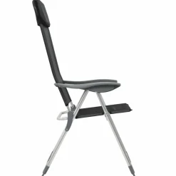 MAISON EXCLUSIVE - Chaises pliables de camping lot de 4 noir aluminium