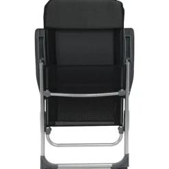 MAISON EXCLUSIVE - Chaises pliables de camping lot de 4 noir aluminium
