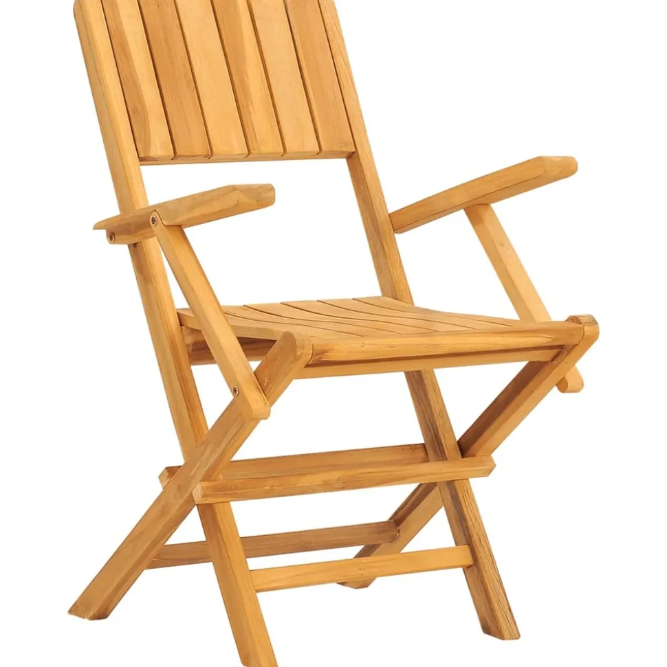 MAISON EXCLUSIVE - Chaises de jardin pliantes lot de 2 55x61x90cm bois massif teck