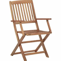 MAISON EXCLUSIVE - Chaises pliables d'extérieur lot de 8 bois d'acacia solide