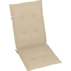 MAISON EXCLUSIVE - Chaises de jardin lot de 2 et coussins beige bois teck massif