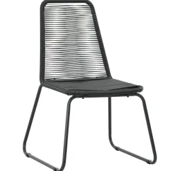 MAISON EXCLUSIVE - Chaises d'extérieur lot de 2 résine tressée noir