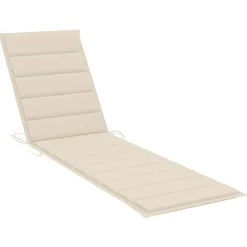 MAISON EXCLUSIVE - Chaises longues lot de 2 avec table et coussin bois teck solide