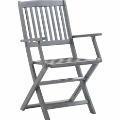 MAISON EXCLUSIVE - Chaises pliables d'extérieur lot de 8 bois d'acacia solide