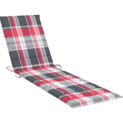 MAISON EXCLUSIVE - Chaises longues lot de 2 avec table et coussin bois teck solide