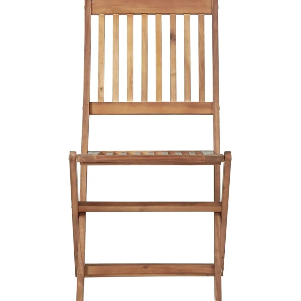 MAISON EXCLUSIVE - Chaises pliables d'extérieur et coussins lot de 8 bois d'acacia