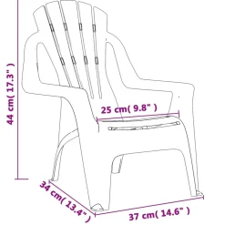 MAISON EXCLUSIVE - Chaises de jardin pour enfants lot de 2 rose 37x34x44 cm pp