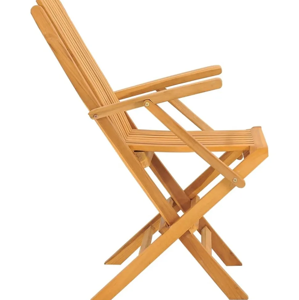 MAISON EXCLUSIVE - Chaises de jardin pliantes lot de 2 61x67x90cm bois massif teck