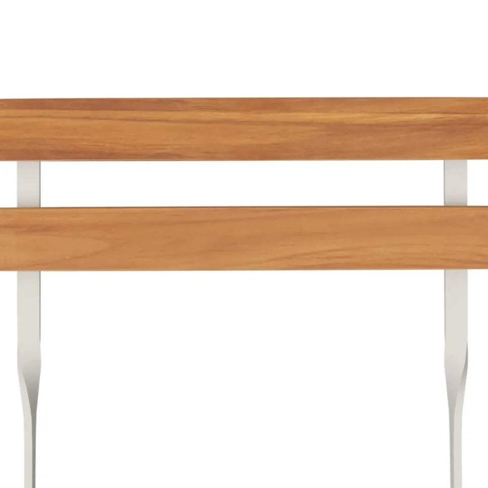 MAISON EXCLUSIVE - Chaises de bistrot pliantes lot de 2 bois d'acacia solide acier