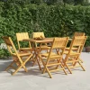 MAISON EXCLUSIVE - Chaises de jardin pliantes lot de 6 47x61x90cm bois massif teck