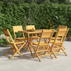 MAISON EXCLUSIVE - Chaises de jardin pliantes lot de 6 47x61x90cm bois massif teck