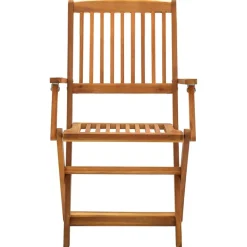 MAISON EXCLUSIVE - Chaises pliables d'extérieur lot de 2 bois d'acacia solide
