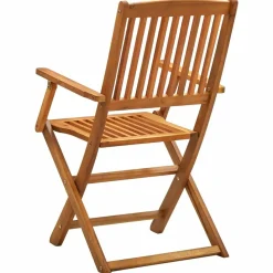 MAISON EXCLUSIVE - Chaises pliables d'extérieur lot de 2 bois d'acacia solide