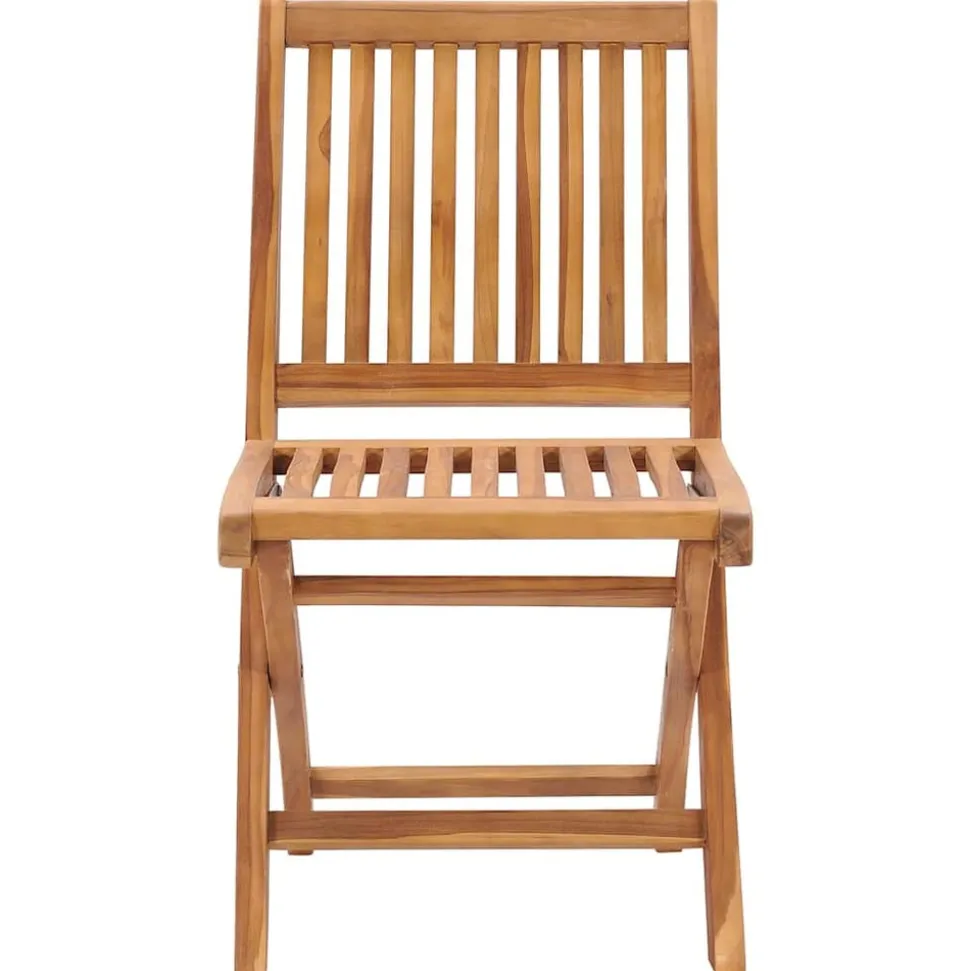 MAISON EXCLUSIVE - Chaises pliables de jardin avec coussins lot de 4 teck solide