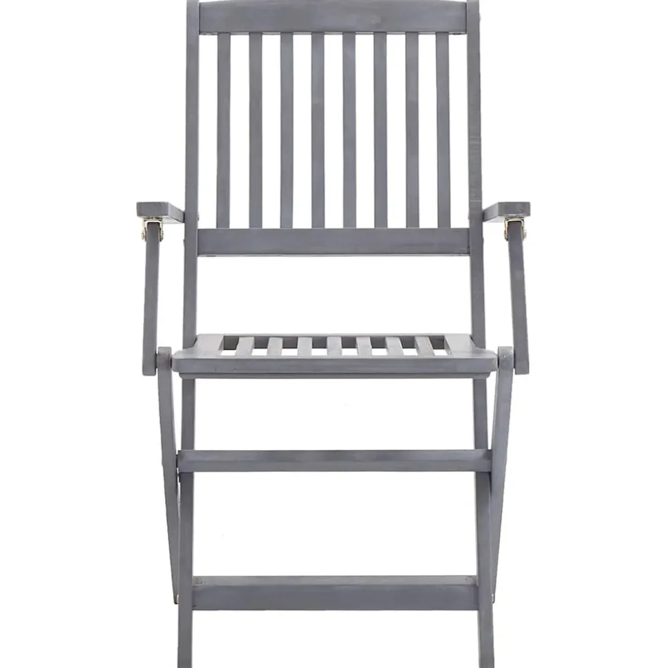 MAISON EXCLUSIVE - Chaises pliables d'extérieur lot de 6 et coussins bois d'acacia