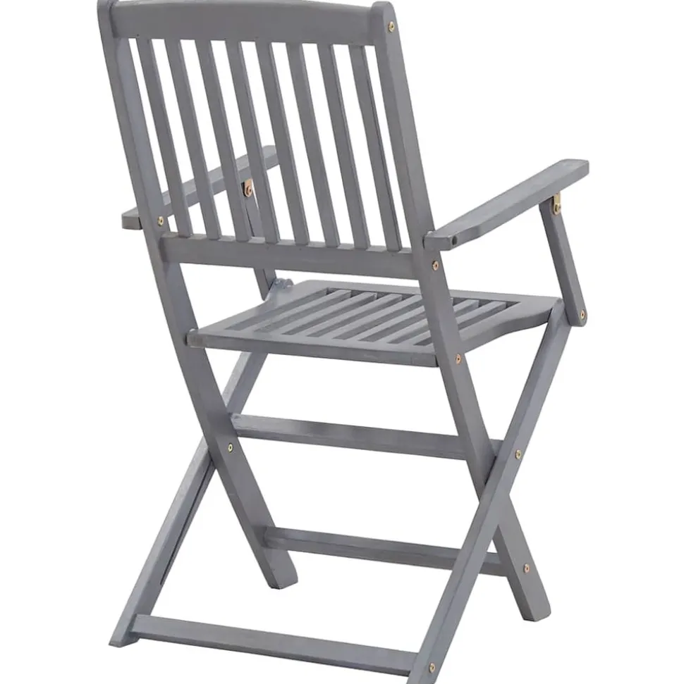 MAISON EXCLUSIVE - Chaises pliables d'extérieur lot de 6 et coussins bois d'acacia