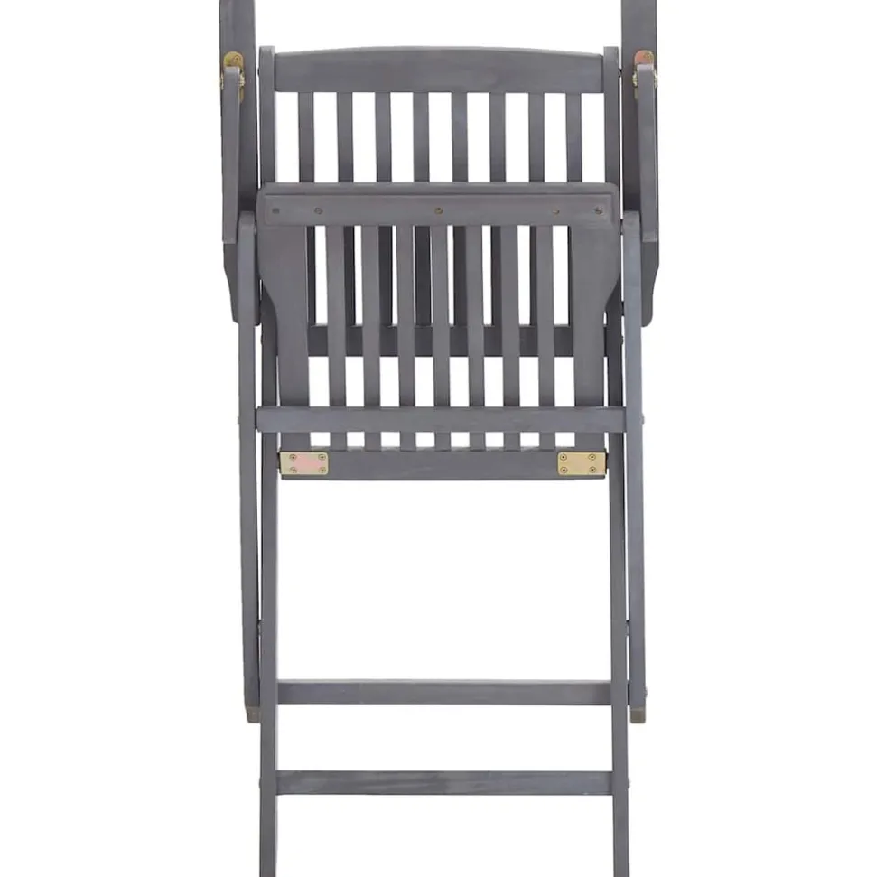 MAISON EXCLUSIVE - Chaises pliables d'extérieur lot de 6 et coussins bois d'acacia