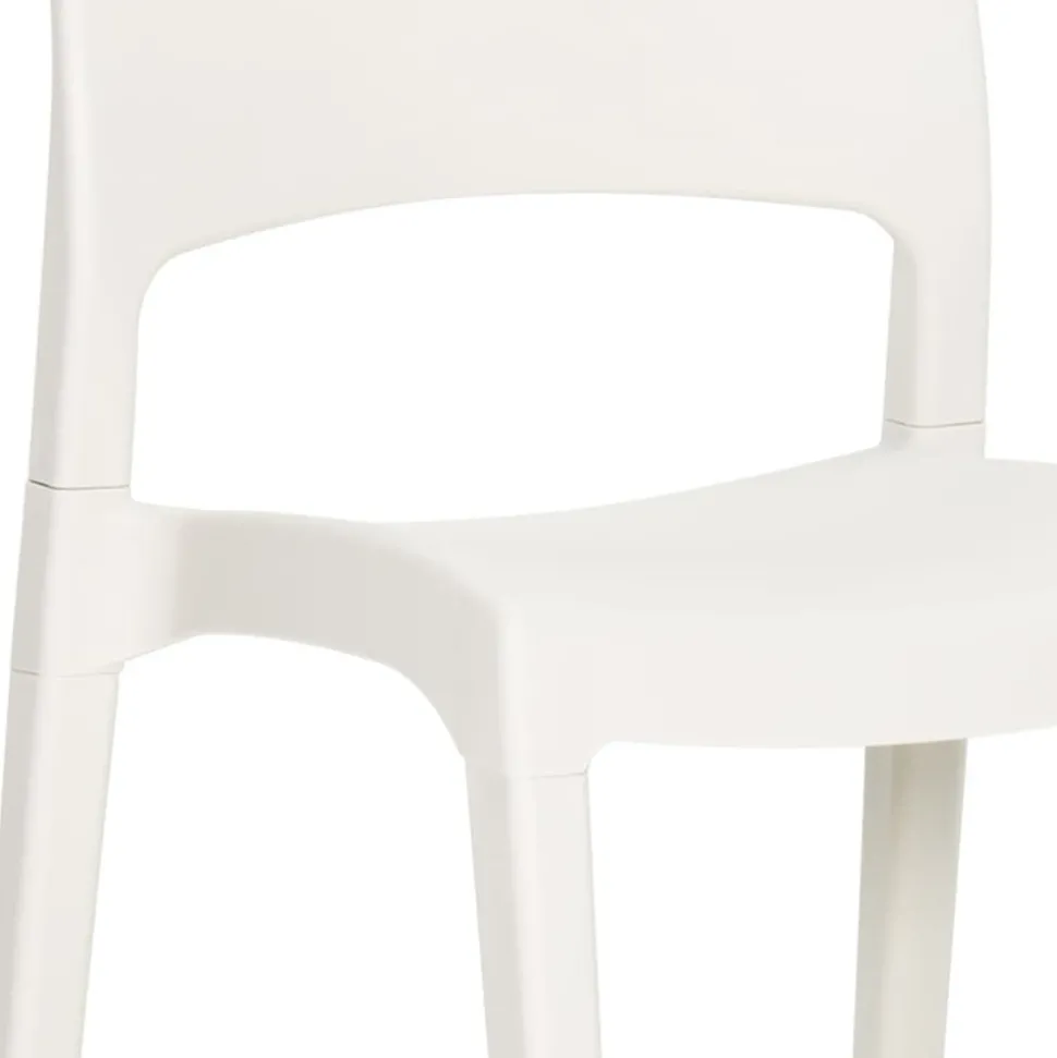 MAISON EXCLUSIVE - Chaises de jardin lot de 2 blanc polypropylène