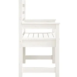 MAISON EXCLUSIVE - Chaises de jardin lot de 2 blanc 60x48x91 cm bois massif de pin