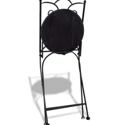 MAISON EXCLUSIVE - Chaises pliables de bistro 2 pcs céramique terre cuite et blanc