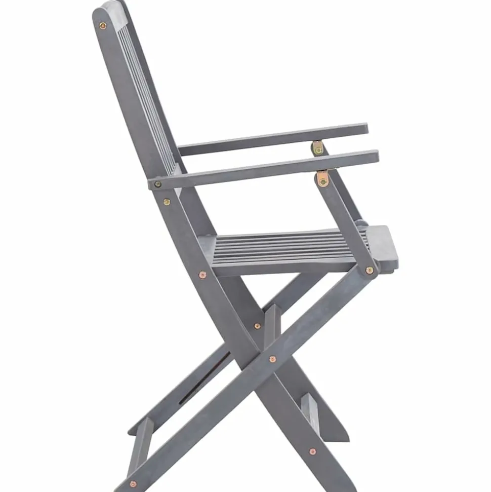 MAISON EXCLUSIVE - Chaises pliables d'extérieur lot de 6 et coussins bois d'acacia