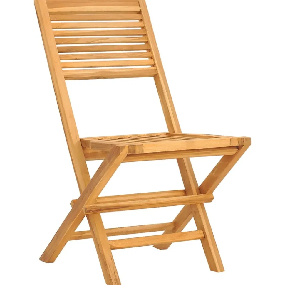 MAISON EXCLUSIVE - Chaises de jardin pliantes lot de 4 47x62x90cm bois massif teck