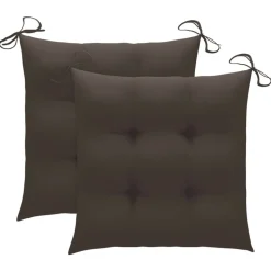 MAISON EXCLUSIVE - Chaises pliables d'extérieur lot de 2 et coussins bois d'acacia