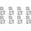 MAISON EXCLUSIVE - Chaises pliables d'extérieur lot de 8 bois d'acacia solide