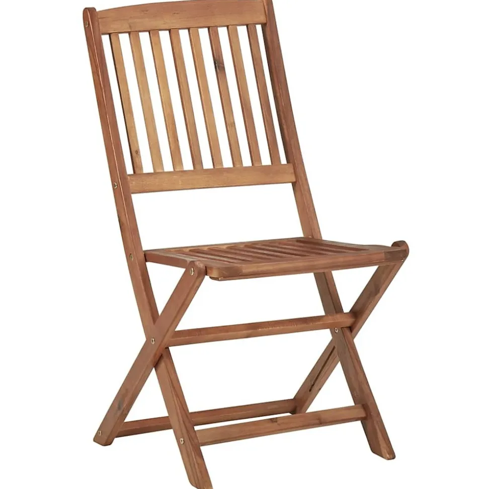 MAISON EXCLUSIVE - Chaises pliables d'extérieur et coussins lot de 8 bois d'acacia