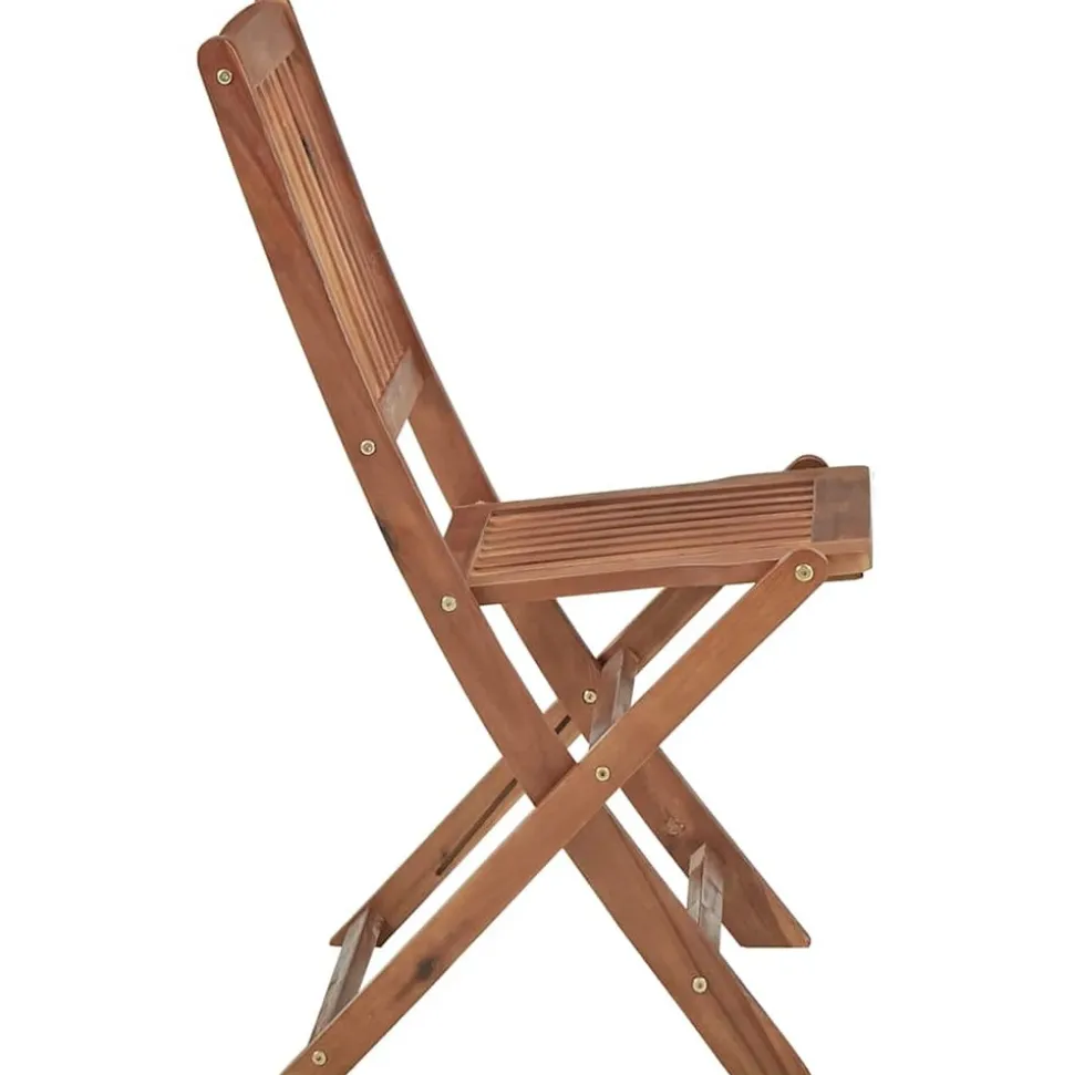 MAISON EXCLUSIVE - Chaises pliables d'extérieur et coussins lot de 8 bois d'acacia
