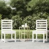 MAISON EXCLUSIVE - Chaises de jardin lot de 2 blanc 50x48x91,5 cm bois massif pin