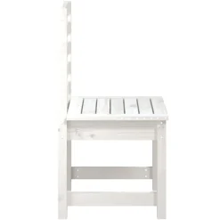 MAISON EXCLUSIVE - Chaises de jardin lot de 2 blanc 50x48x91,5 cm bois massif pin