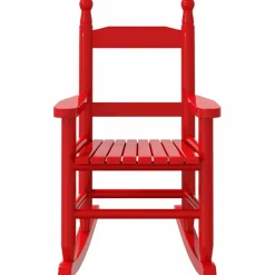 MAISON EXCLUSIVE - Chaises à bascule enfants lot de 2 rouge bois peuplier massif