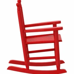 MAISON EXCLUSIVE - Chaises à bascule enfants lot de 2 rouge bois peuplier massif